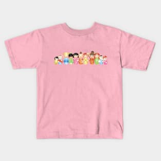 Kokeshi - Antique Japanese Dolls Kids T-Shirt